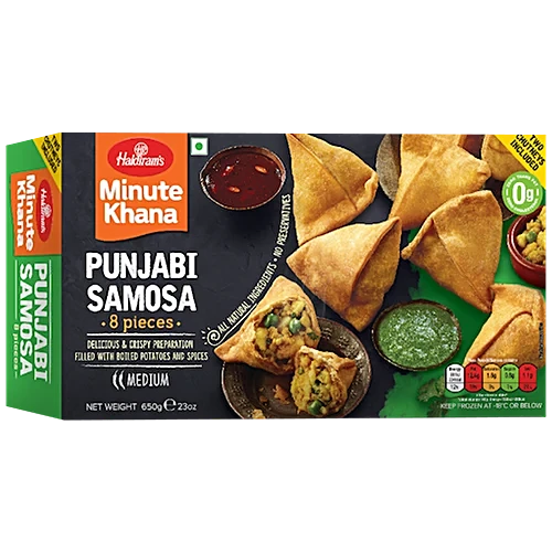 haldiram punjabi samosa minute khana 650